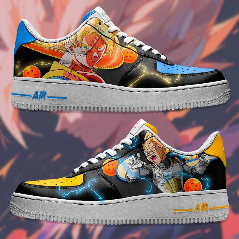 Air Force 1 x Goku y Vegetta Black - Art Force Custom