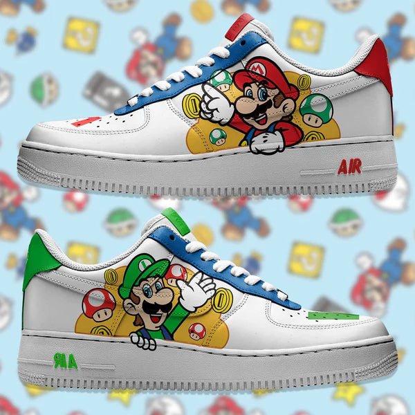 Air Force 1 x Mario & Luigi(26mx, 26.5mx, 29mx) - Art Force Custom