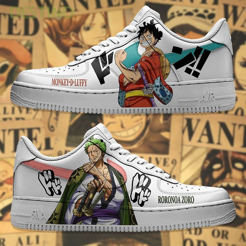 Air Force 1 x Zoro y Luffy swoosh - Art Force Custom