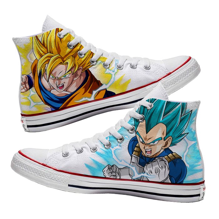 Converse x Goku y Vegeta - Art Force Custom