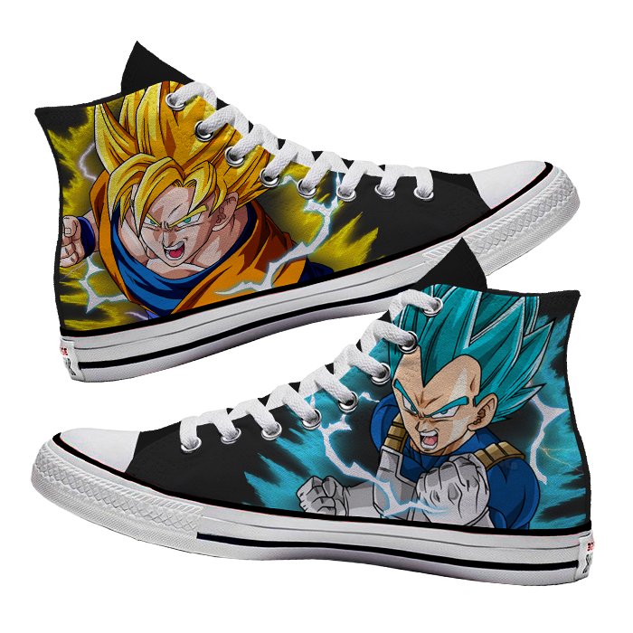 Converse x Goku y Vegeta - Art Force Custom